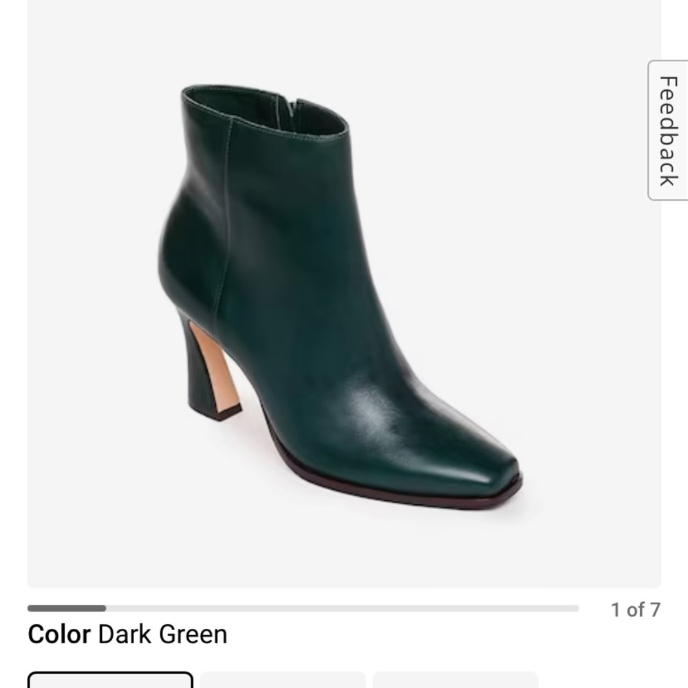 Size 8 1/2 leather booties - fit like an 8